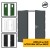 Double Steel Security Personnel Pedestrian Door - Industrial Grade Exterior Outdoor Security Door - 1800mm w x 2035mm h